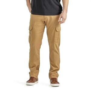 NWT Lee Motion Stretch Cargo Pants Mens 40x30 Brown Straight Utility Outdoor